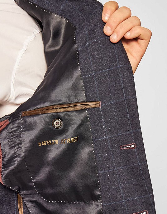 Пиджак Pierre Cardin из коллекции Voyage синего цвета в клетку