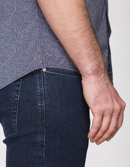 Сорочка з коротким рукавом Pierre Cardin у синьому кольорі