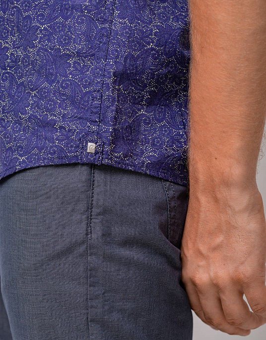 Сорочка з коротким рукавом Pierre Cardin з колекції Air Touсh у темно-синьому кольорі