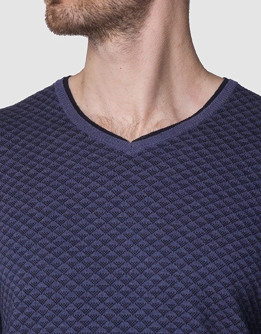 Пуловер Pierre Cardin із серії Royal Blend у синьому кольорі