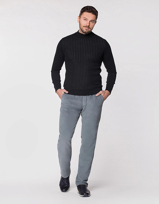 Вельветовые брюки Pierre Cardin из коллекции Future Flex в голубом цвете