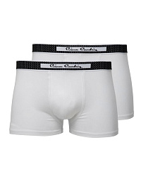 Чоловічий набір нижньої білизни Boxer від Pierre Cardin в білому кольорі
