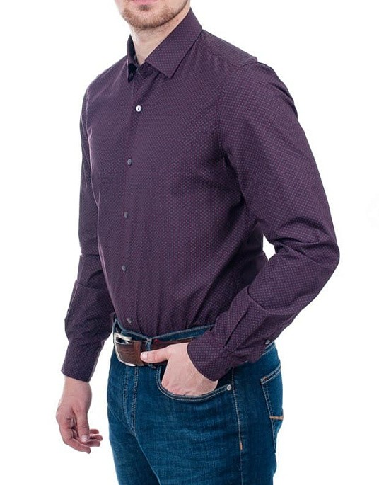 Сорочка Pierre Cardin у червоному кольорі з візерунком