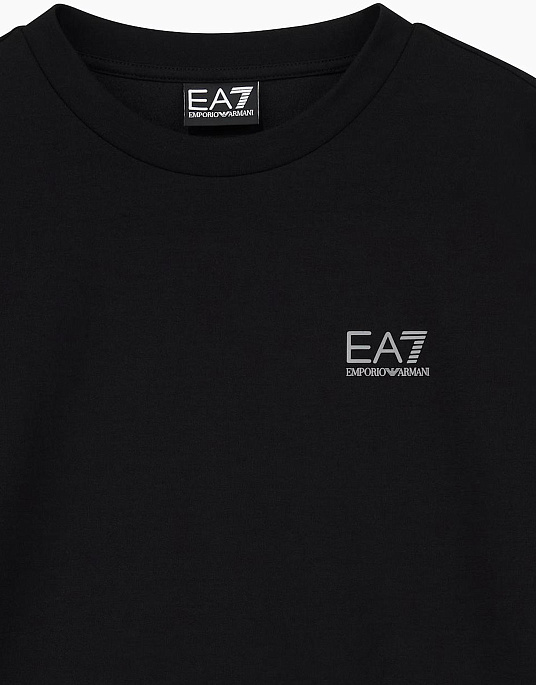 Жіночий світшот EA7 Emporio Armani у чорному кольорі
