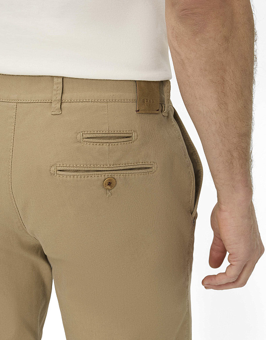 Мужские брюки-флеты Brax FABIO HI-FLEX коричневого цвета