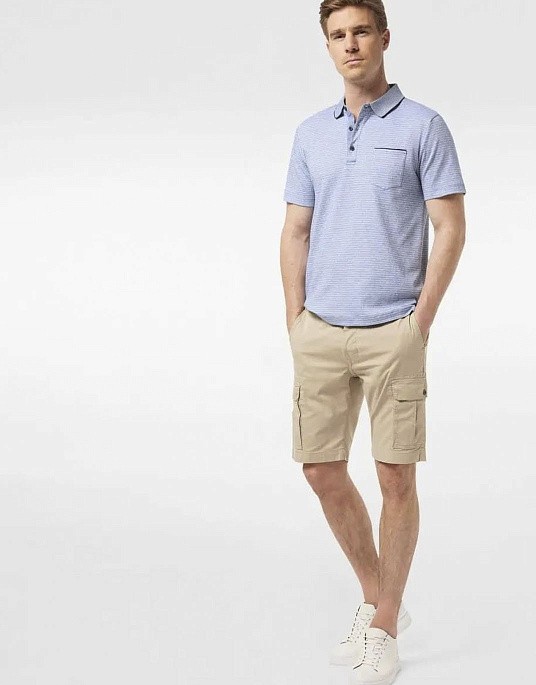 Шорти Pierre Cardin з косими кишенями в бежевому кольорі