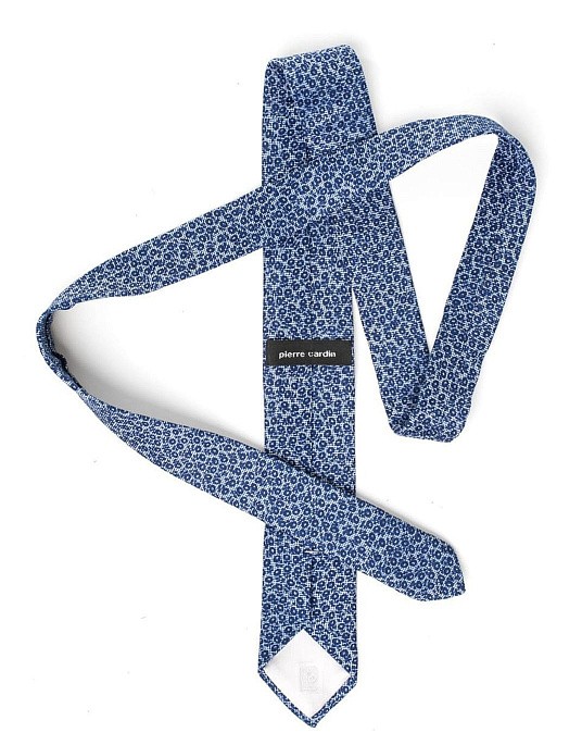 Краватка від Pierre Cardin синя з принтом