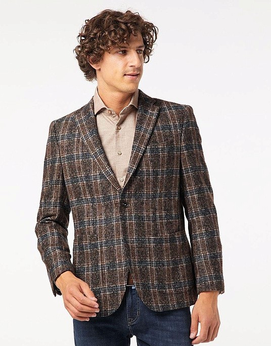 Пиджак Pierre Cardin из эксклюзивной  коллекции Le Bleu в коричневом цвете