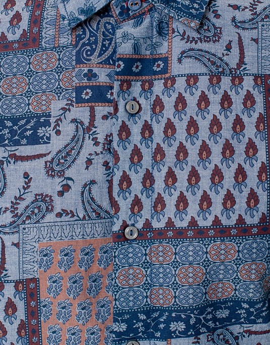 Рубашка Pierre Cardin в сером цвете с принтом