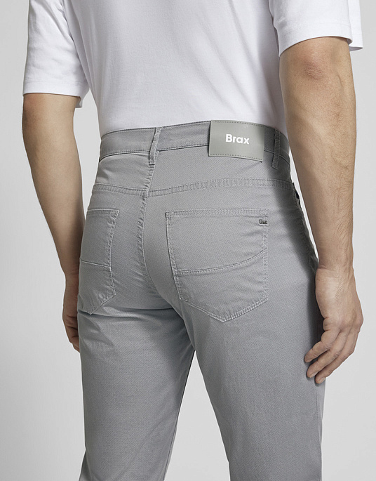 Мужские брюки-флеты Brax CADIZ ULTRALIGHT серого цвета