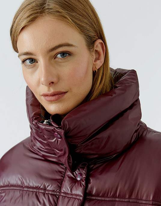 Женская куртка OUI Ultra Warm бордового цвета, фото 3