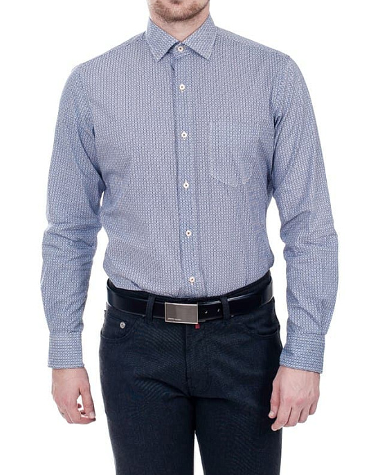 Сорочка  Pierre Cardin у блакитному кольорі з принтом