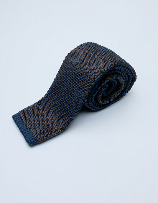 Галстук Pierre Cardin в сине-коричневом цвете