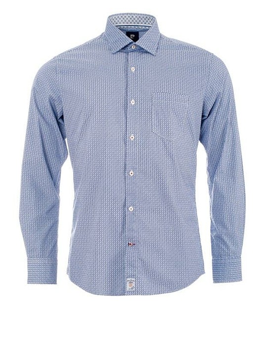 Сорочка  Pierre Cardin у блакитному кольорі з принтом