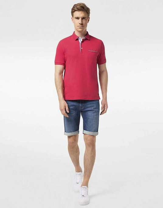 Шорты Pierre Cardin из коллекции Future Flex в синем цвете с потертостями