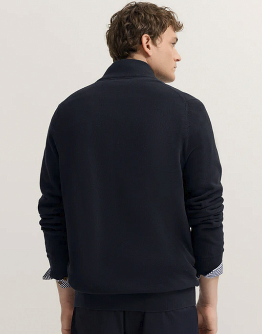 Кардиган на блискавці Bugatti у темно-синьому кольорі