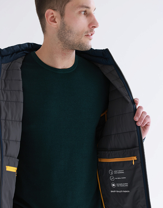 Куртка коротка Bugatti у синьому кольорі