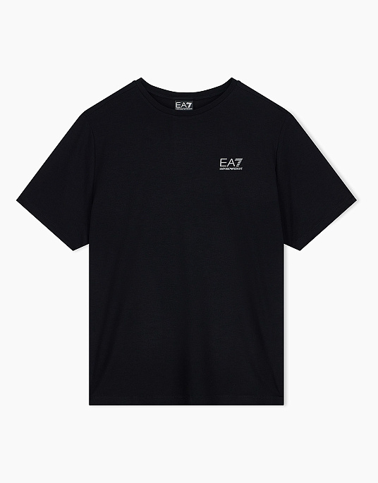 Жіноча футболка EA7 Emporio Armani у чорному кольорі