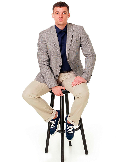 Піджак Pierre Cardin у клітку у сірому кольорі