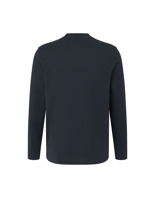 Мужская футболка-лонгслив Bugatti с длинным рукавом тёмно-синего цвета