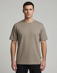 Футболка Bugatti у сіро-бежевому кольорі