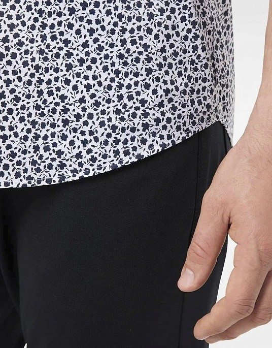 Сорочка Pierre Cardin із колекції Future Flex з коротким рукавом у білому кольорі