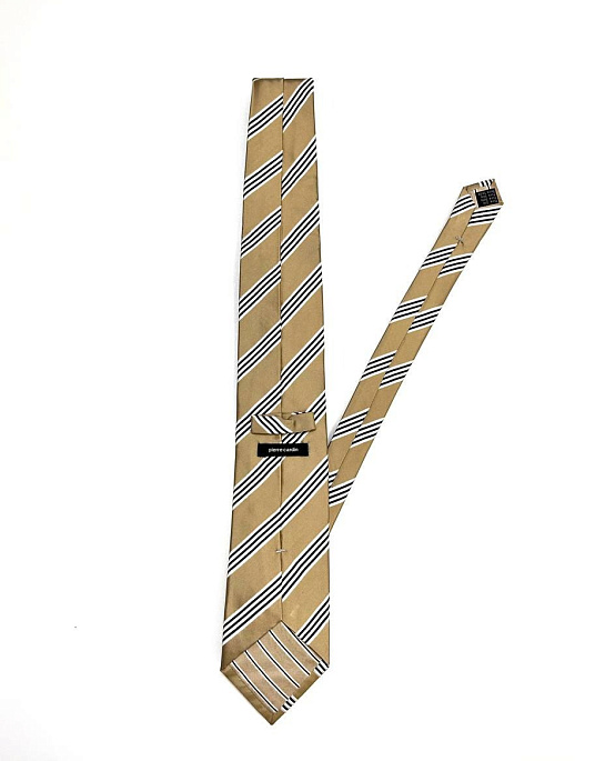 Краватка Pierre Cardin золотиста в полоску