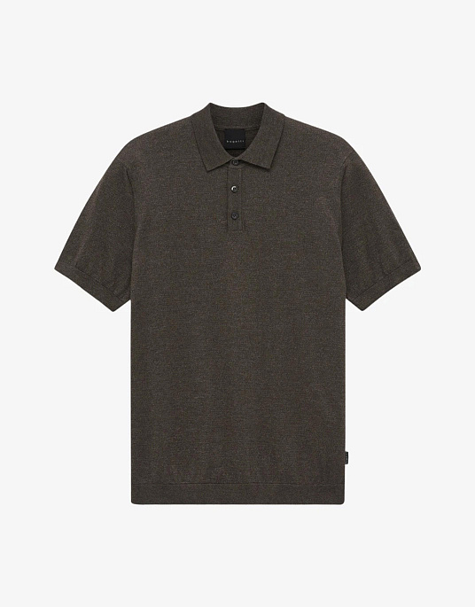 Мужское поло Bugatti коричневого цвета