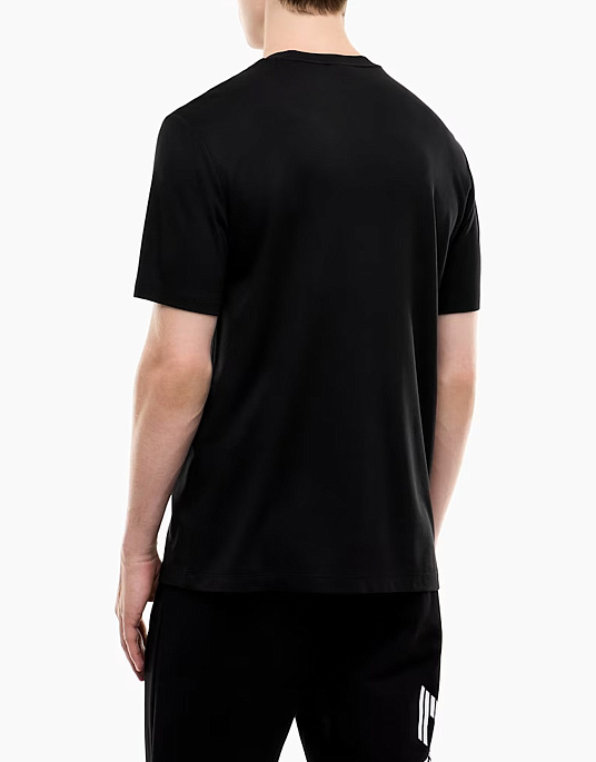 Чоловіча футболка EA7 Emporio Armani у чорному кольорі