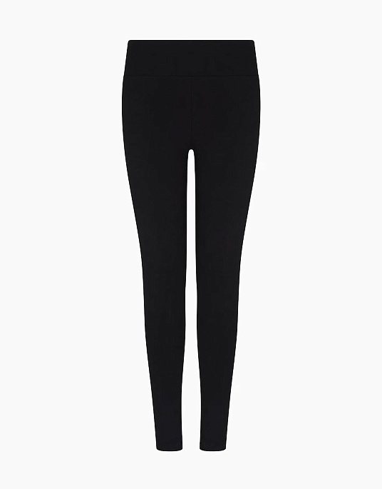 Женские леггинсы EA7 Emporio Armani в черном цвете