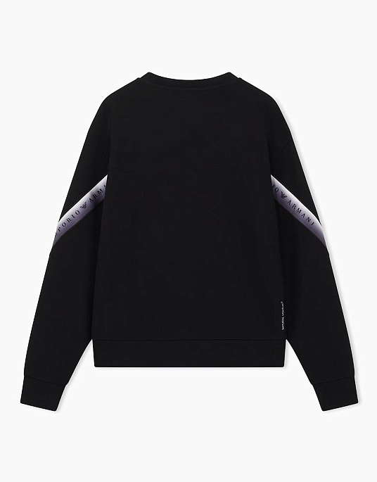 Жіночий світшот EA7 Emporio Armani у чорному кольорі
