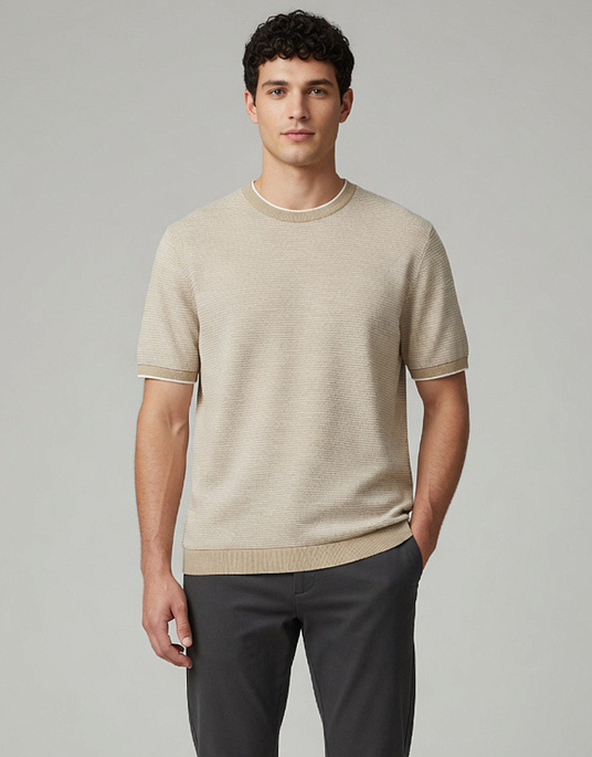 Фактурна футболка Bugatti