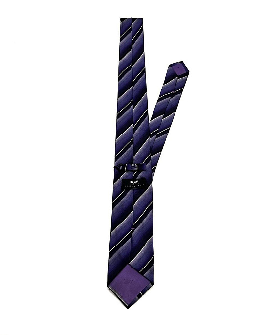 Краватка BOSS фіолетового кольору у смужку