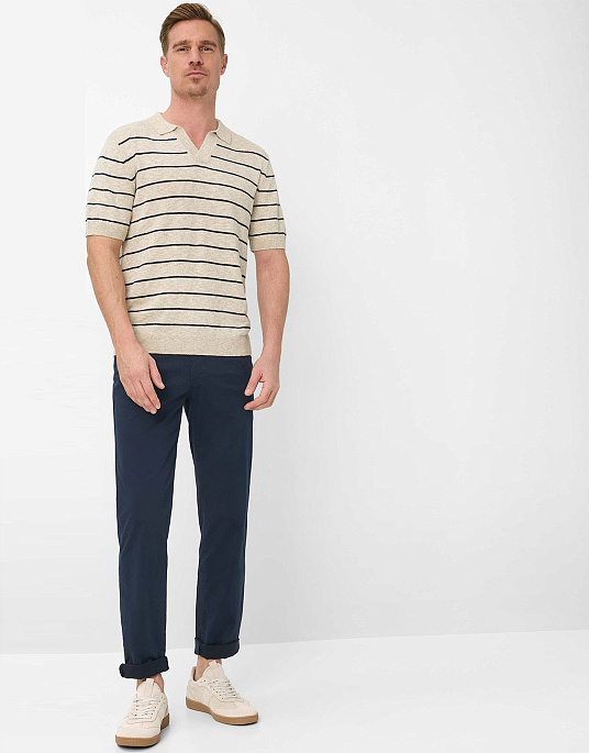 Чоловічі брюки – флети Brax модель Cadiz у темно-синьому кольорі