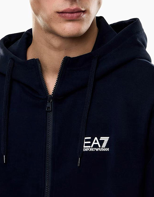 Чоловічий спортивний костюм EA7 Emporio Armani у темно-синьому кольорі