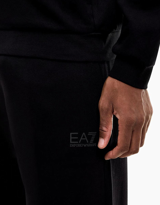 Чоловічий спортивний костюм EA7 Emporio Armani у чорного кольорі