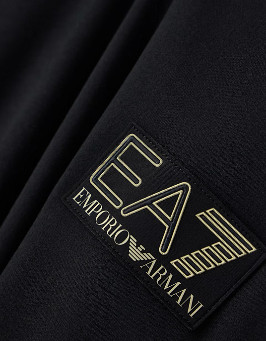 Чоловіча футболка EA7 Emporio Armani у чорному кольорі