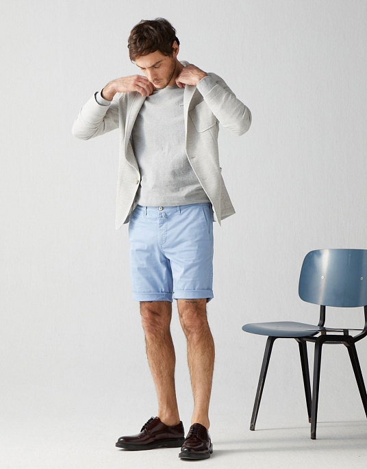 Шорти чиноси-бермуди Pierre Cardin із колекції Future Flex у блакитному кольорі