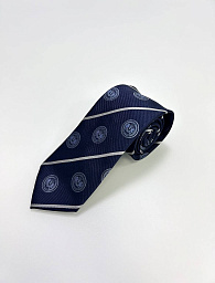 Галстук Hugo Boss синего цвета с лого