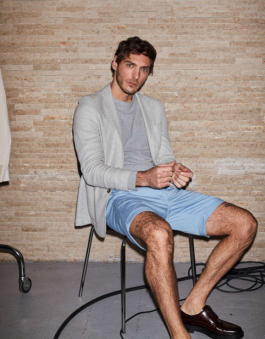 Шорти чиноси-бермуди Pierre Cardin із колекції Future Flex у блакитному кольорі