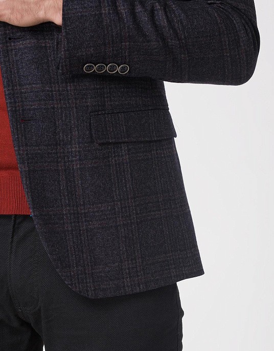 Піджак Pierre Cardin у синьому кольорі у клітку