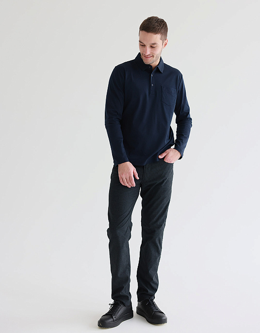 Брюки-флеты Pierre Cardin из коллекции Future Flex в синем цвете