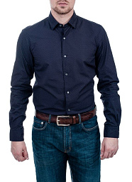 Сорочка Pierre Cardin у синьому кольорі з візерунком