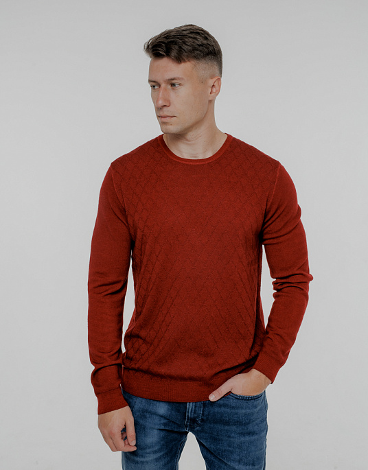 Джемпер Pierre Cardin с плетением "ромб"