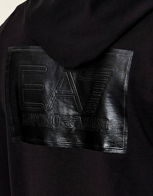 Мужской спортивный костюм EA7 Emporio Armani в черном цвете