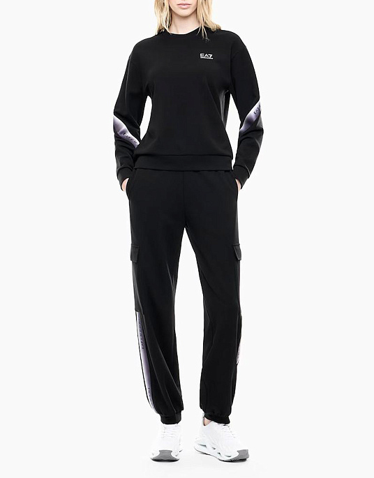 Брюки женские EA7 Emporio Armani в черном цвете