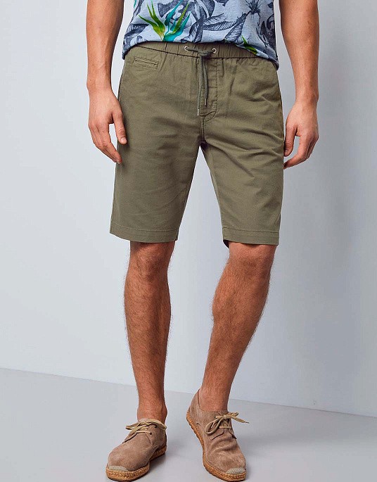 Шорты Pierre Cardin под резинку в  цвете хаки